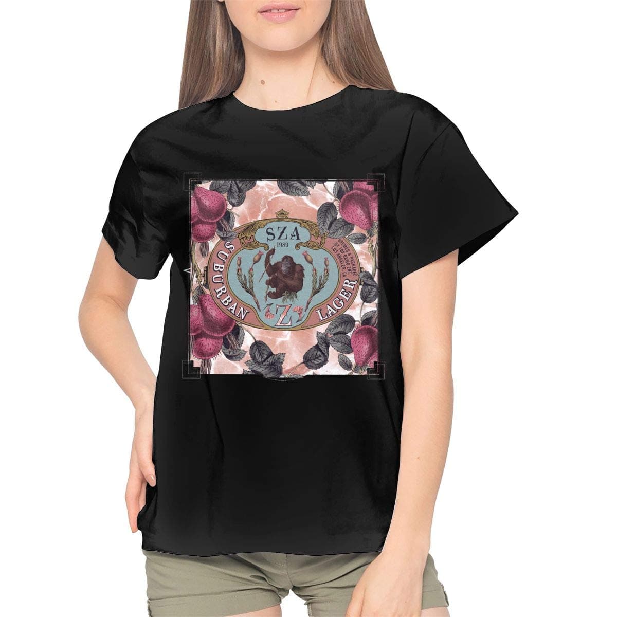 Larry C Adamson SZA T Shirts Fashion Womans Slogan Crew Neck T-Shirt