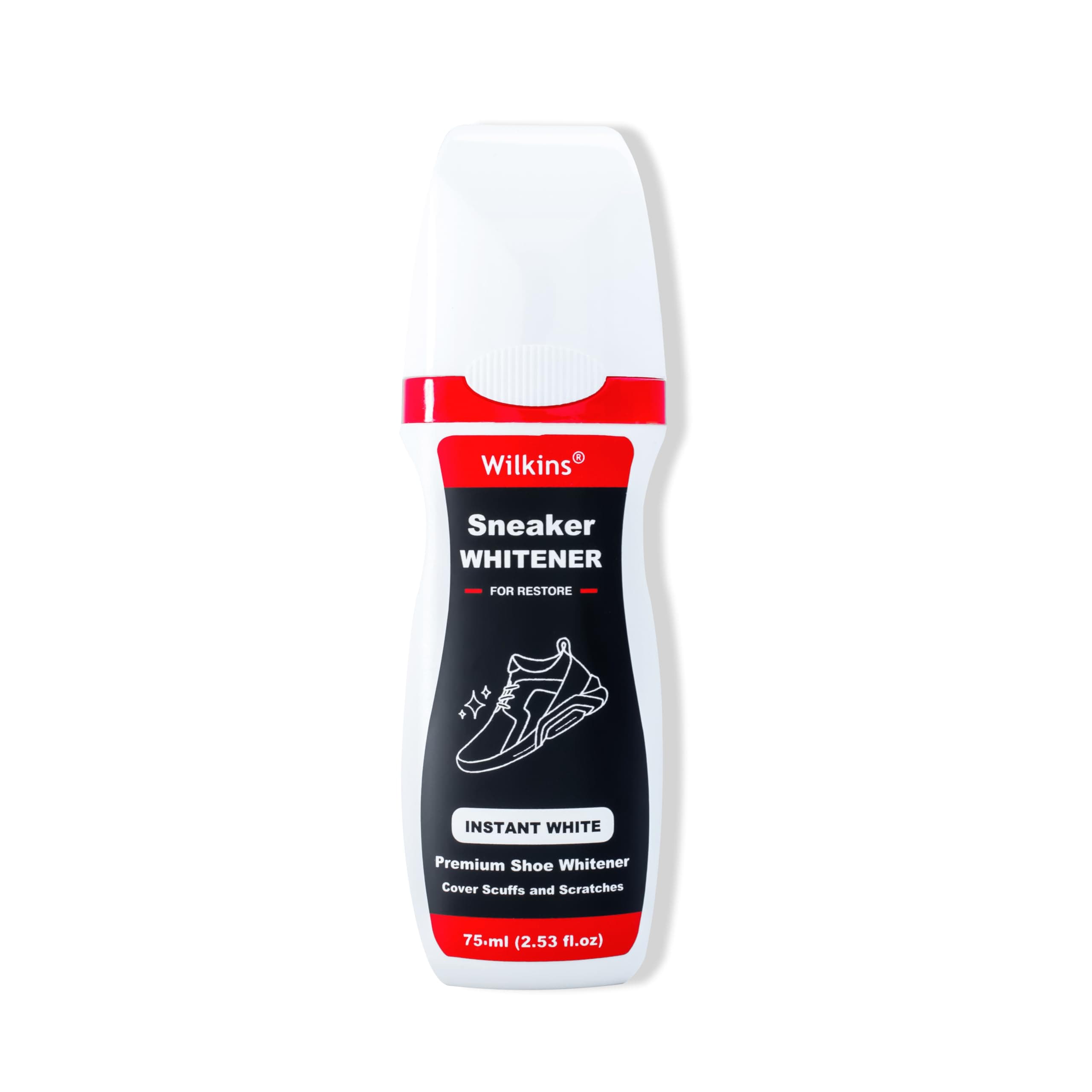 Sneaker Whitener for Shoes - Restore Whiteness on Canvas, Leather, Foam and rubber (2.53 fl oz)