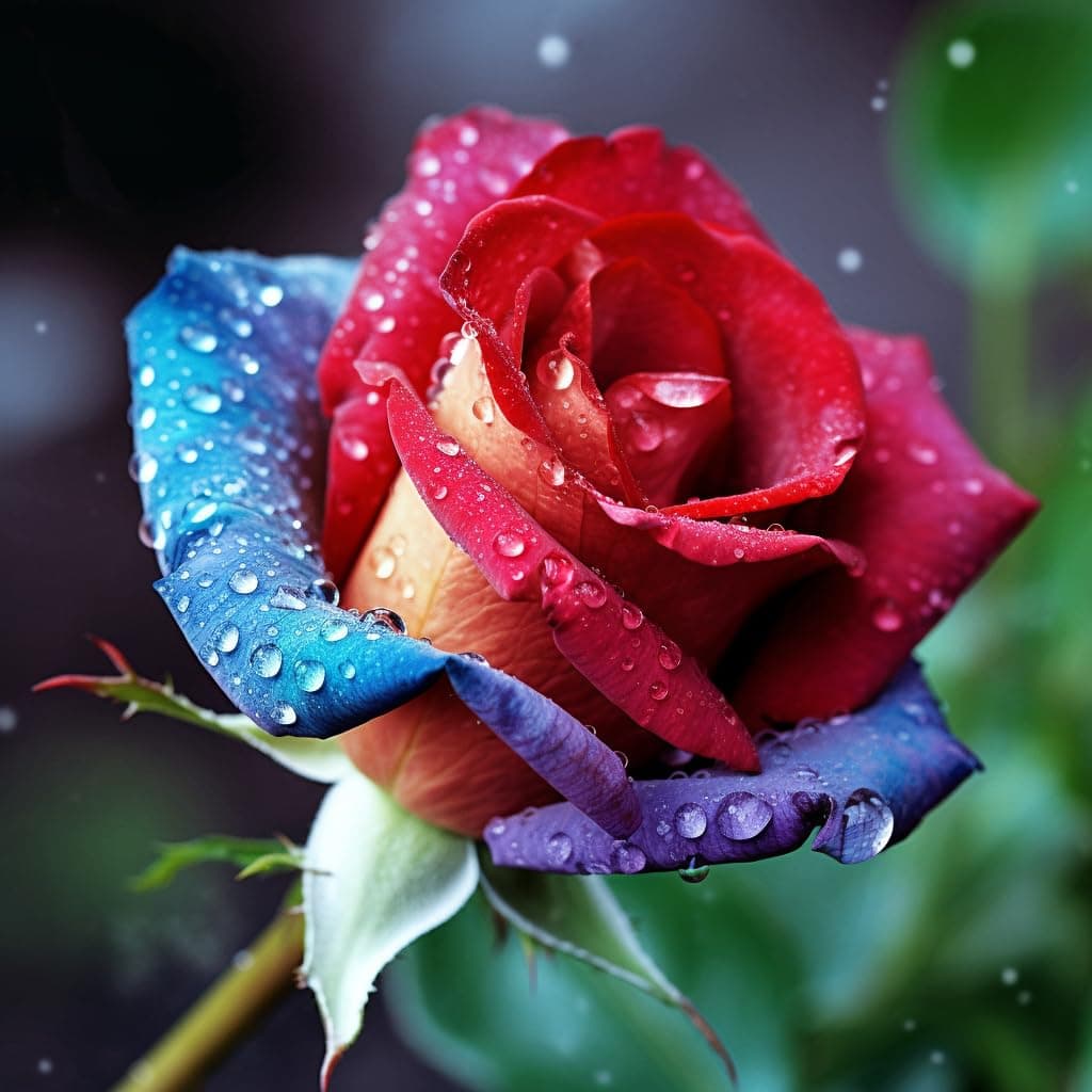 Eiflow DIY Diamond Art Painting Kits for Adults Rose, 5D Diamonds Painting Flower Kit Full Round Drill(12x12in/30x30cm)