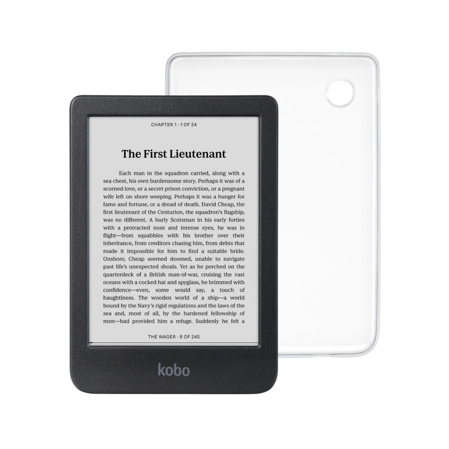 Kobo Clara BW eReader with Case Bundle (Clear Case, Case Bundle)