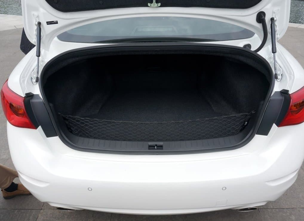 Envelope Style Trunk Rear Cargo Net Organizer for Infiniti Q50 Q50 Hybrid 2014 2015 2016 2017 2018