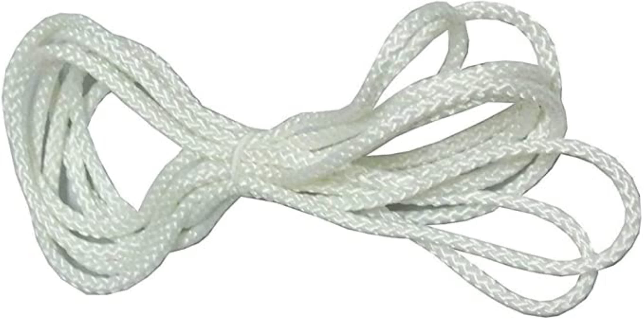 Continuous White Cord Loop 3.2mm Window Blind Looped String, Compatible with Hunter Douglas, Bali, Graber, Levolor, Kirsch, and More - Used on Cellular and Pleated Shades by Castellanos (1, 3ft.)