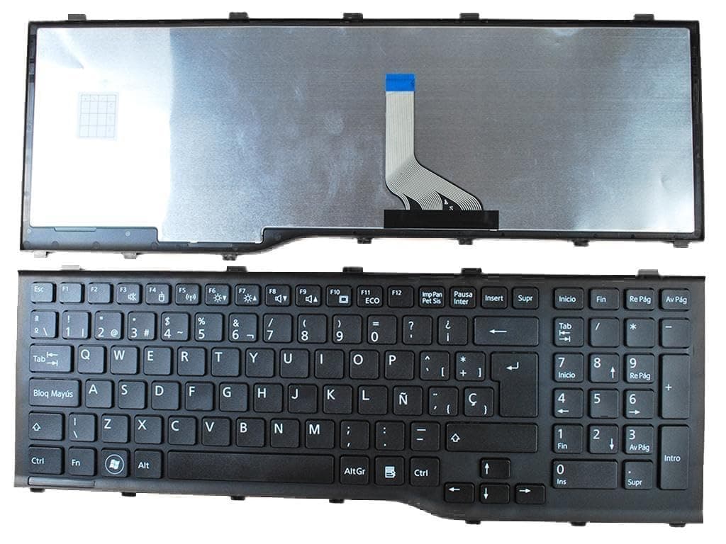 Keyboard for Fujitsu LifeBook AH532 A532 N532 NH532 Black Frame Black