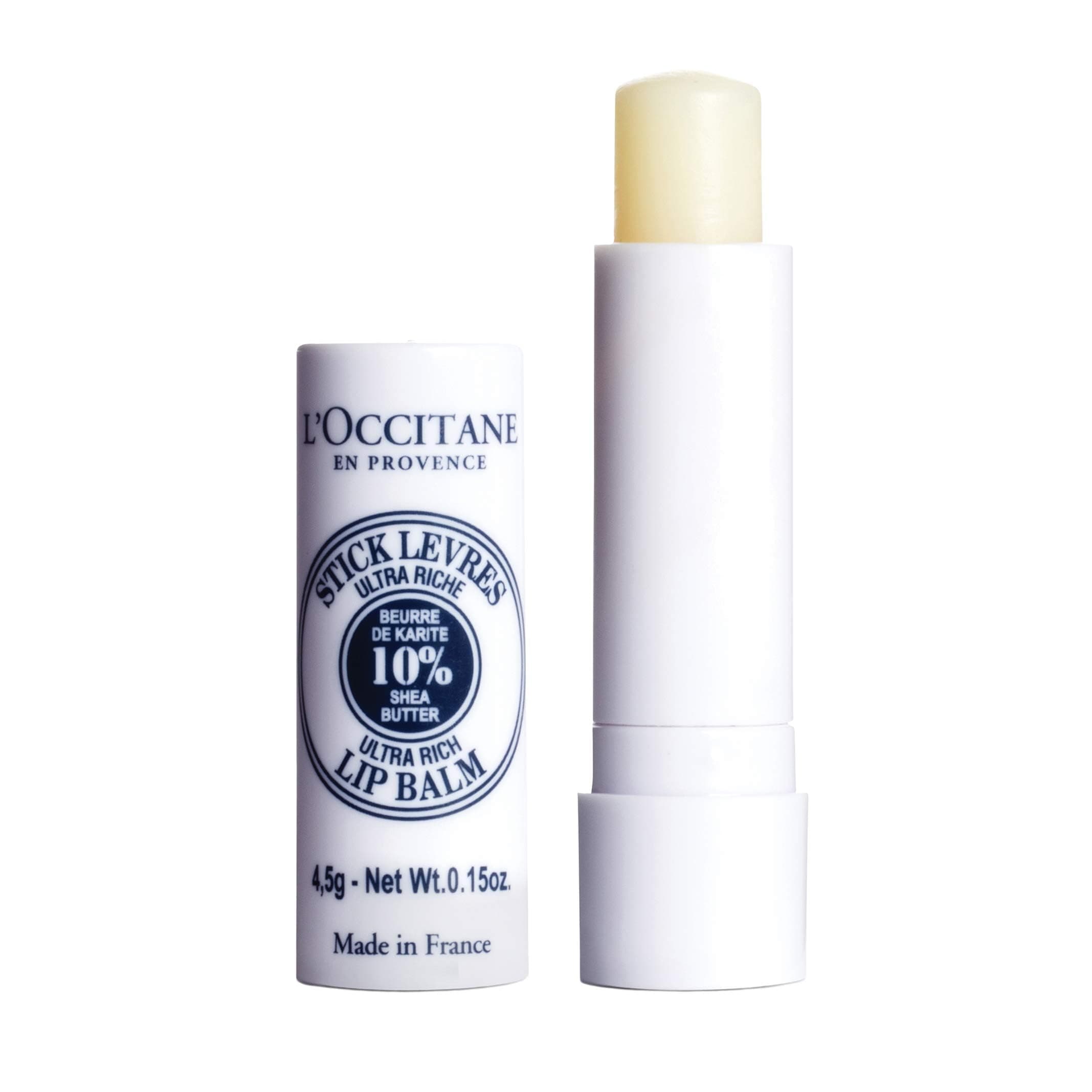 10% Organic Shea Butter Ultra Rich Lip Balm Stick, Moisturizes, Nourishes, Repairs & Softens Dry, Chapped Lips, Long Lasting, Vegan