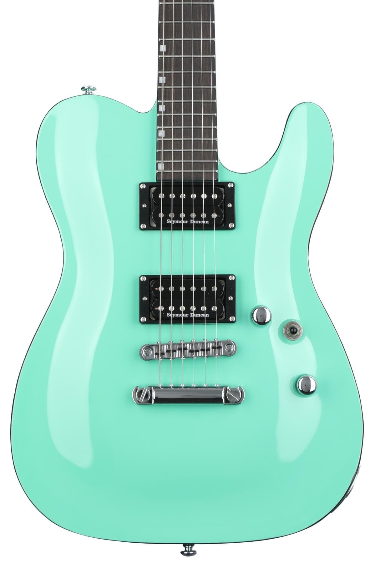 ESP6 String LTD Eclipse ’87 NT Electric Guitar, Turquoise, Right, (LECLIPSENT87TURQ)