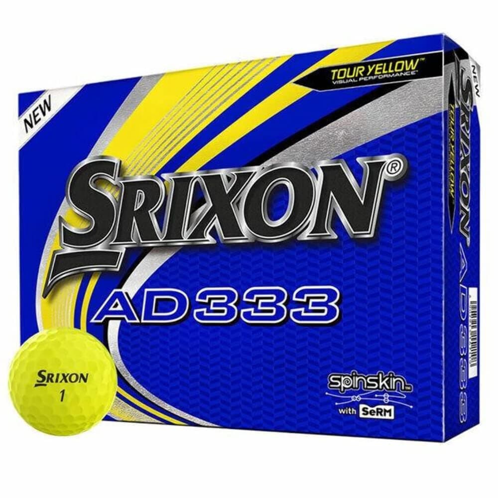 Srixon AD333 Golf Balls-12 PACK (Yellow)