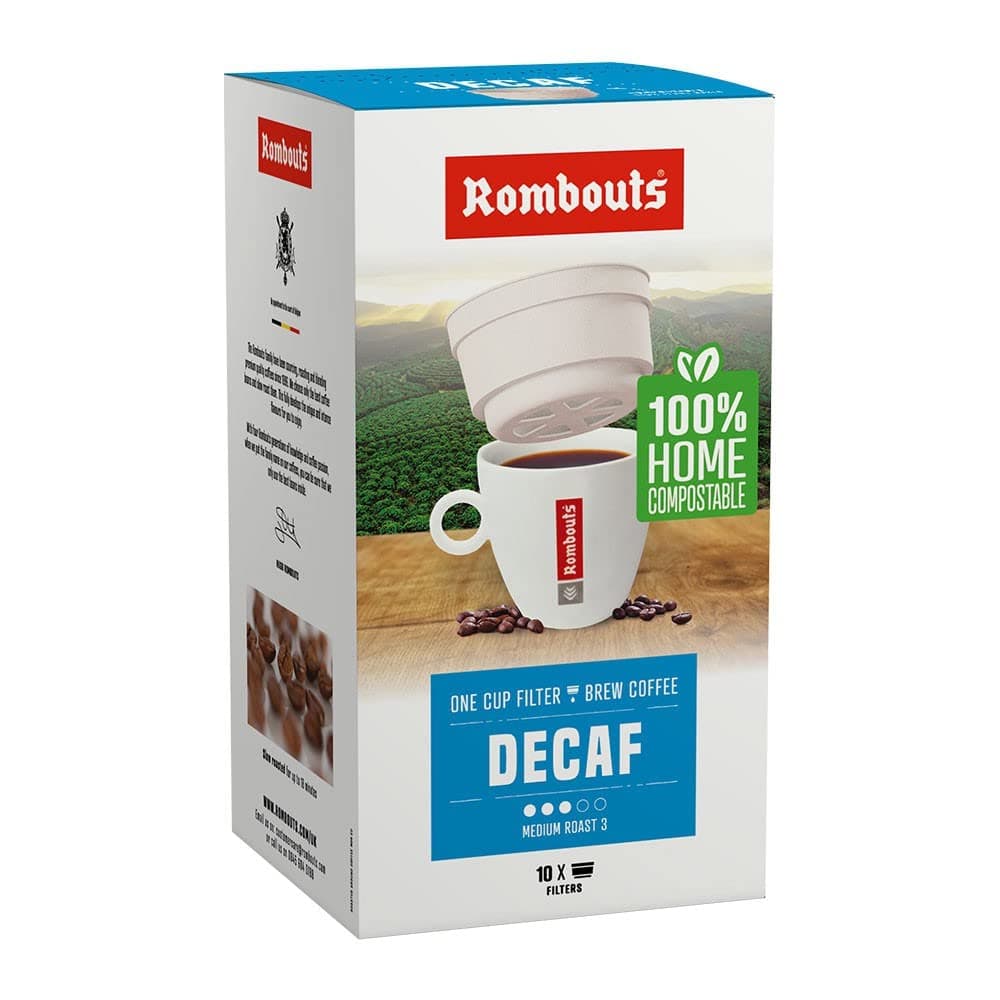 Rombouts Original Fairtrade Decaffeinated One Cup Filter 4 Pack of 10 - 40 servings