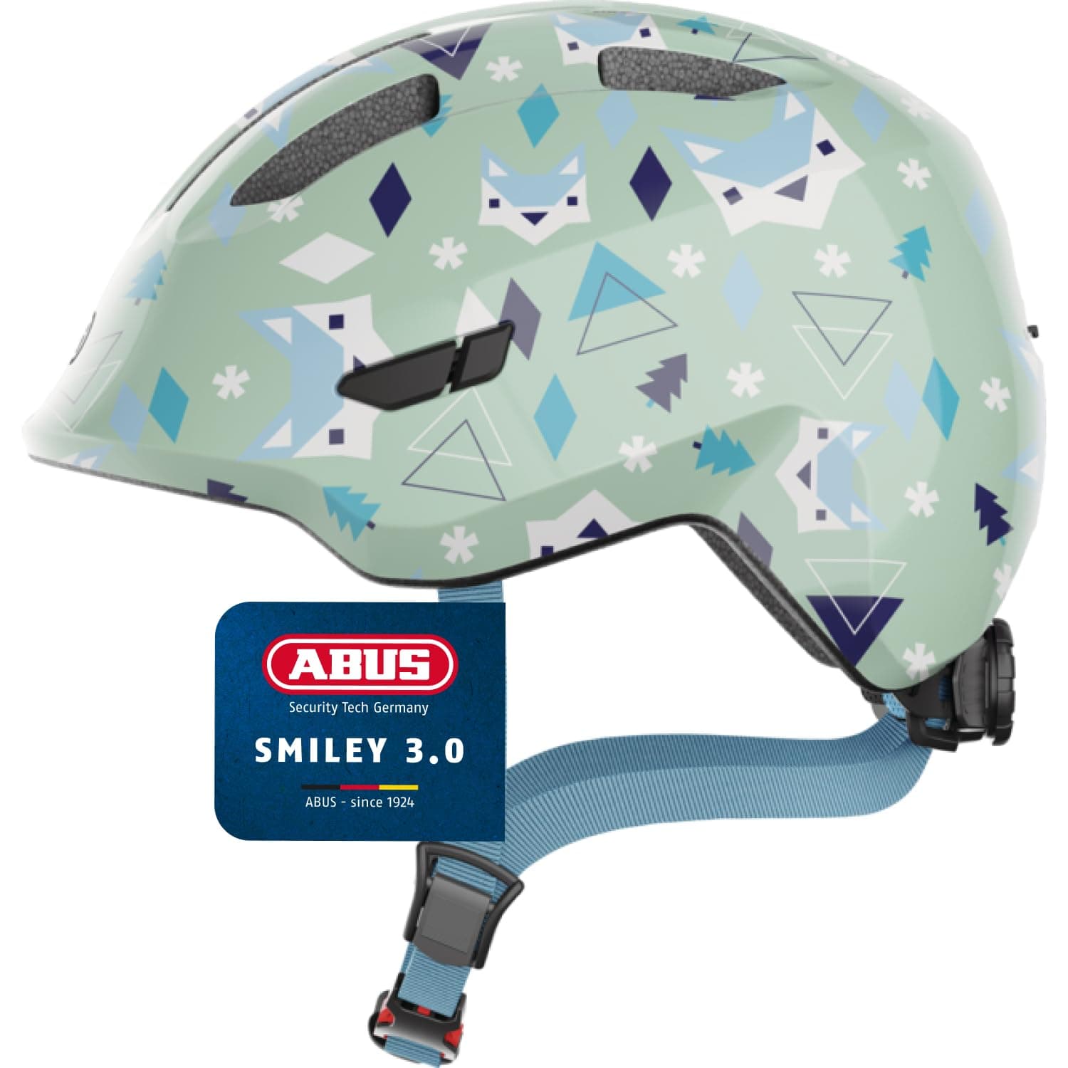 ABUS Smiley 3.0 children's helmet - bike helmet with a low fit, child-friendly designs & space for a pigtail - for girls and boys