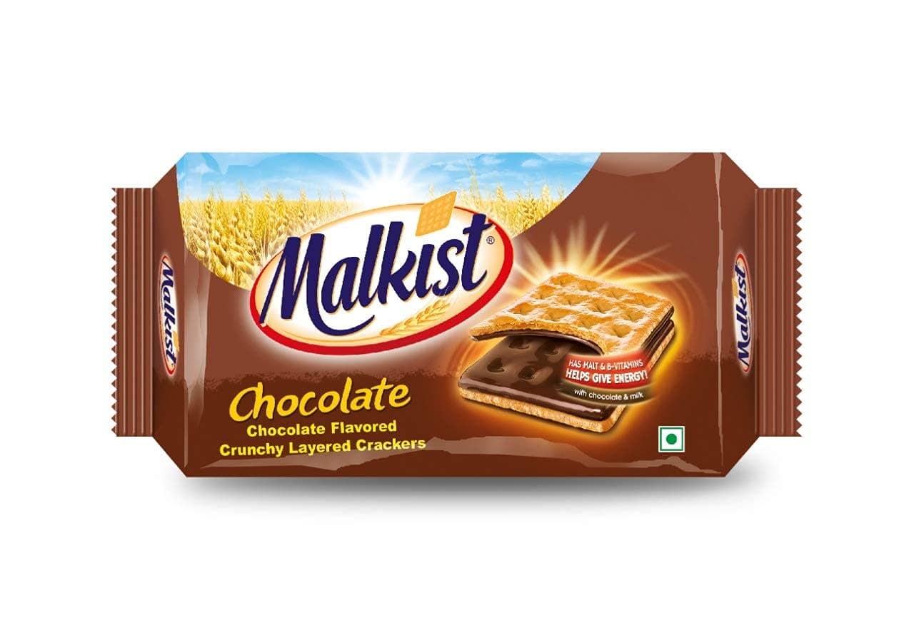 Malkist Chocolate Flavoured Crunchy Layered Crackers, 138g