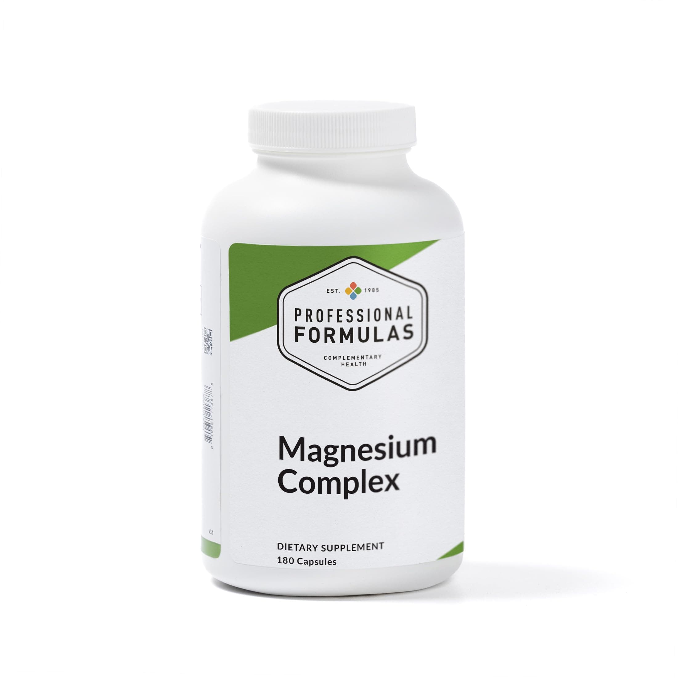 Professional Formulas Magnesium Complex - Magnesium as Glycinate, Citrate, Malate, & Krebs Cycle - to Support Healthy neuromuscular & Cardiac Function - Vegetarian, GF, Hypoallergenic -180ct
