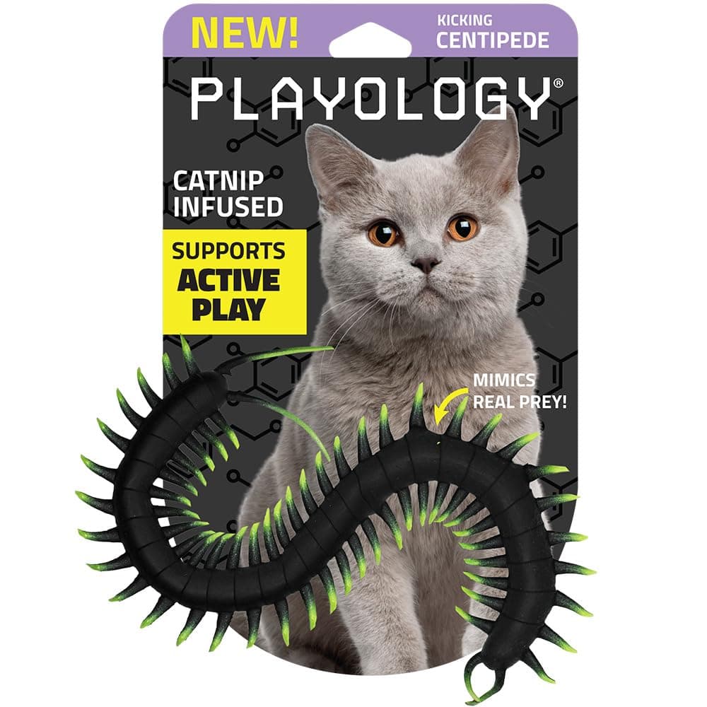 Playology Cat Toys | Catnip Toy Centipede Cat Toys for Indoor Cats | Toy Made from Non Toxic Materials