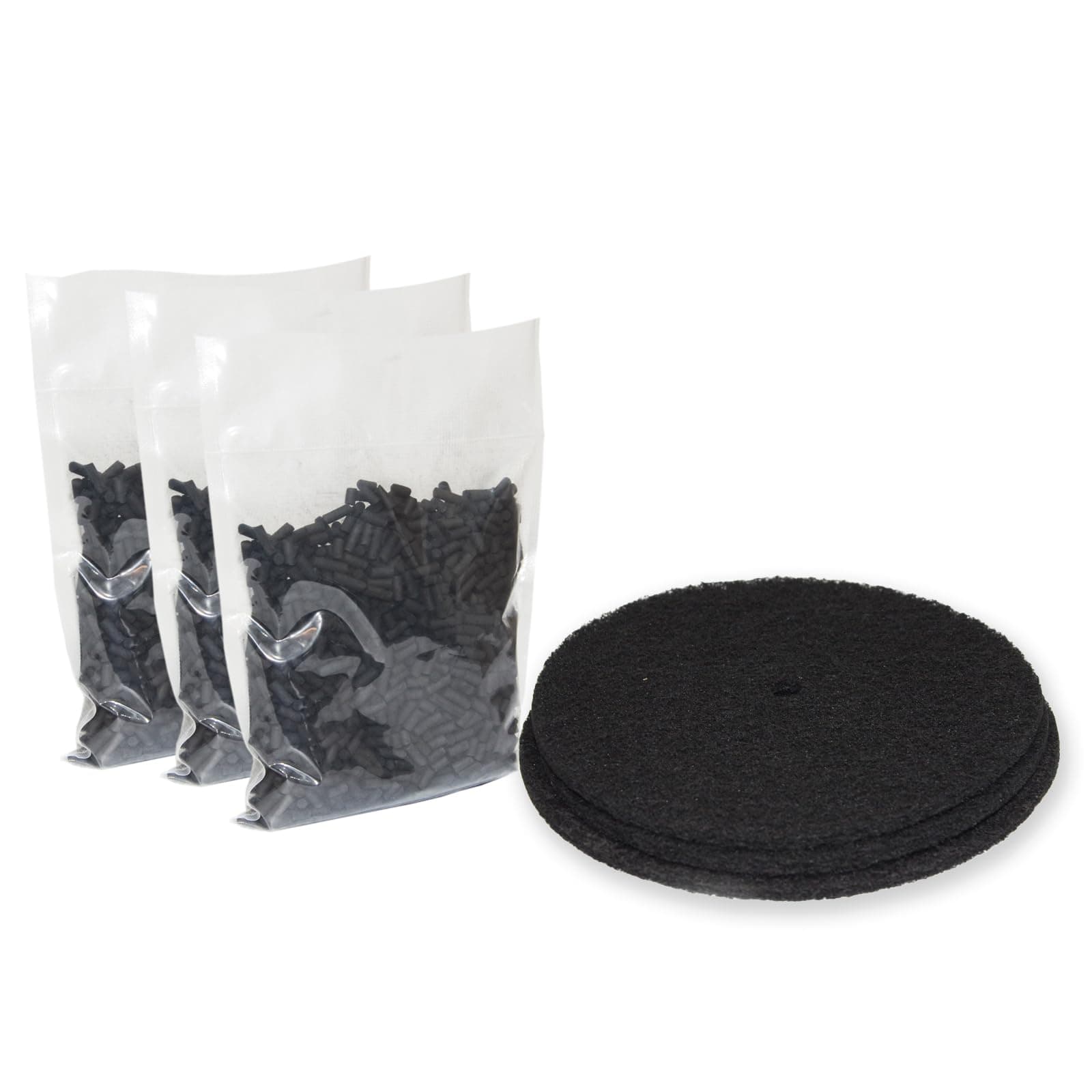 PUREBURGFC-50 Odor Absorbing Carbon Refills Pack Compatible with Vitamix FoodCycler FC50, Collecton Lid Filter Carbon Filters 3+3