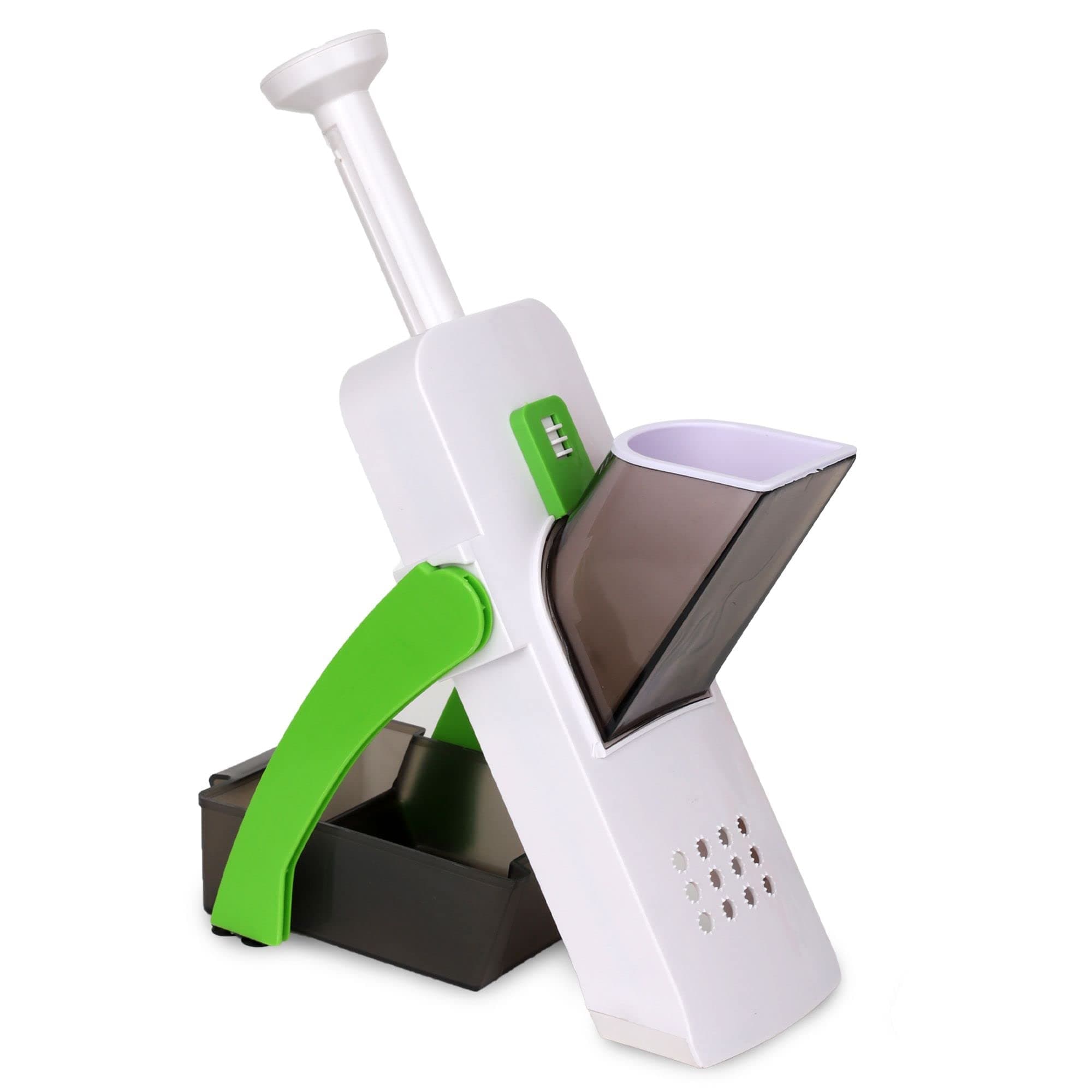 Popp Chopp, PoppChopp, Safe Vegetable Slicer, Mandoline Slicer for Kitchen, Vegetable Chopper Veggie Cutter Kitchen Chopper Artifact for Potato, Safe with Adjustable Blade