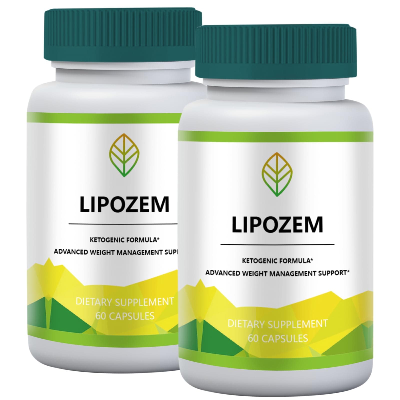 New Lipozem Capsules, Lipozem Advanced Formula Supplement, Lypozem Natural Ingredients Reviews (60 Capsules)(2 Pack)