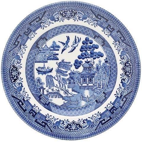 ChurchillBlue Willow Plate 17cm (Set of 6)