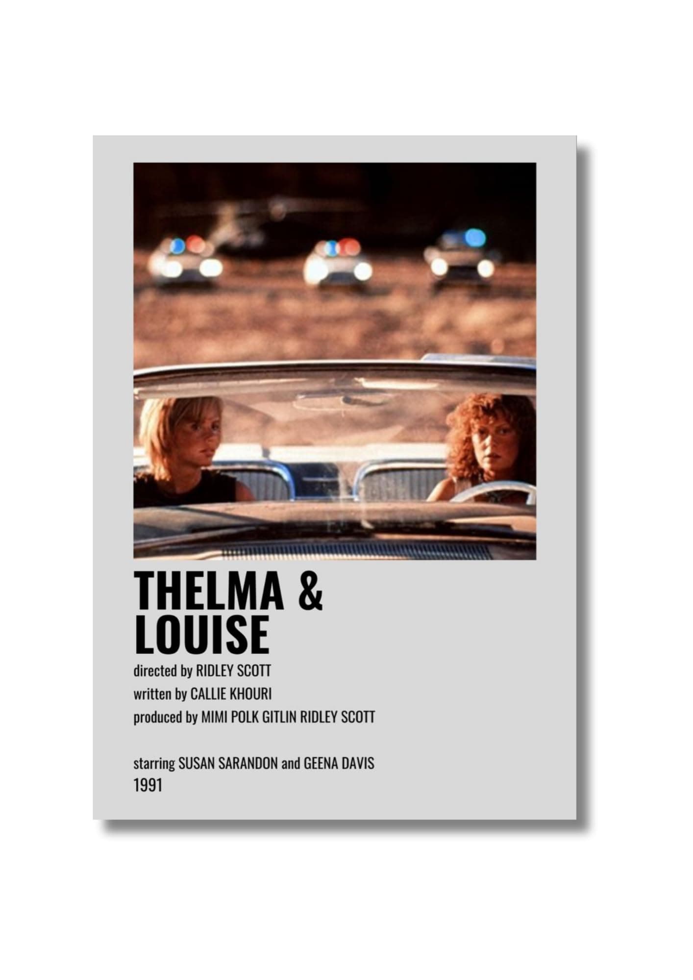 Louise Sawyer and Thelma Dickinson Drama Movie Poster, Cool room wall decor, Canvas decor for office