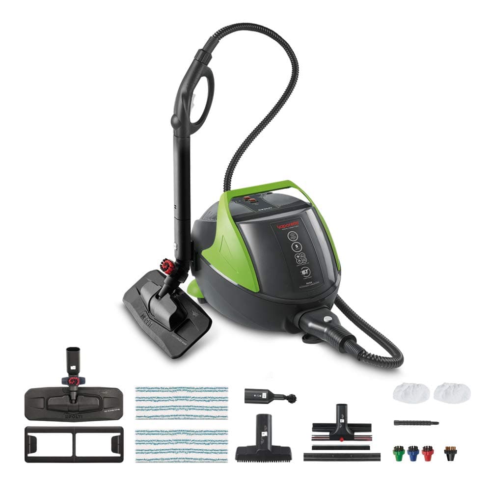 Polti Vaporetto PRO 95_Turbo Flexi Steam Cleaner, 5 Bar, Vaporflexi Brush, kills and eliminates 99.99% of viruses, germs and bacteria, Made in Italy, PTEU0279