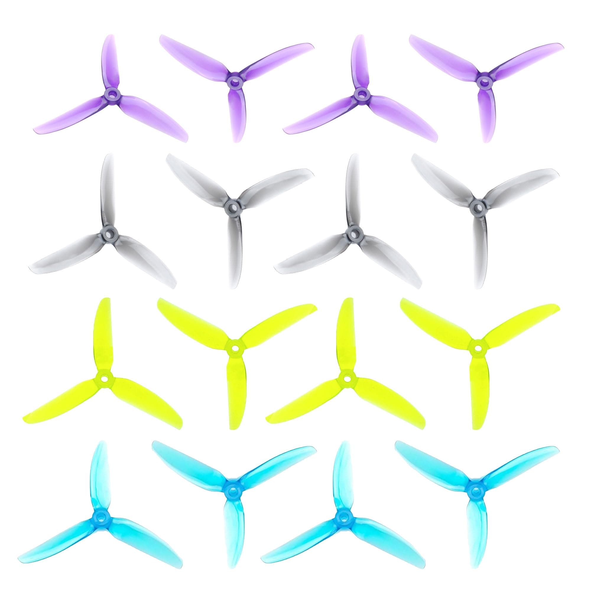 16pcs Fpv Drone Props Propeller: HQProp V2S 5x4.3x3 Tri-Blade 5 Inch Props for 4S 6S FPV Freestyle Racing,8xCW 8xCCW