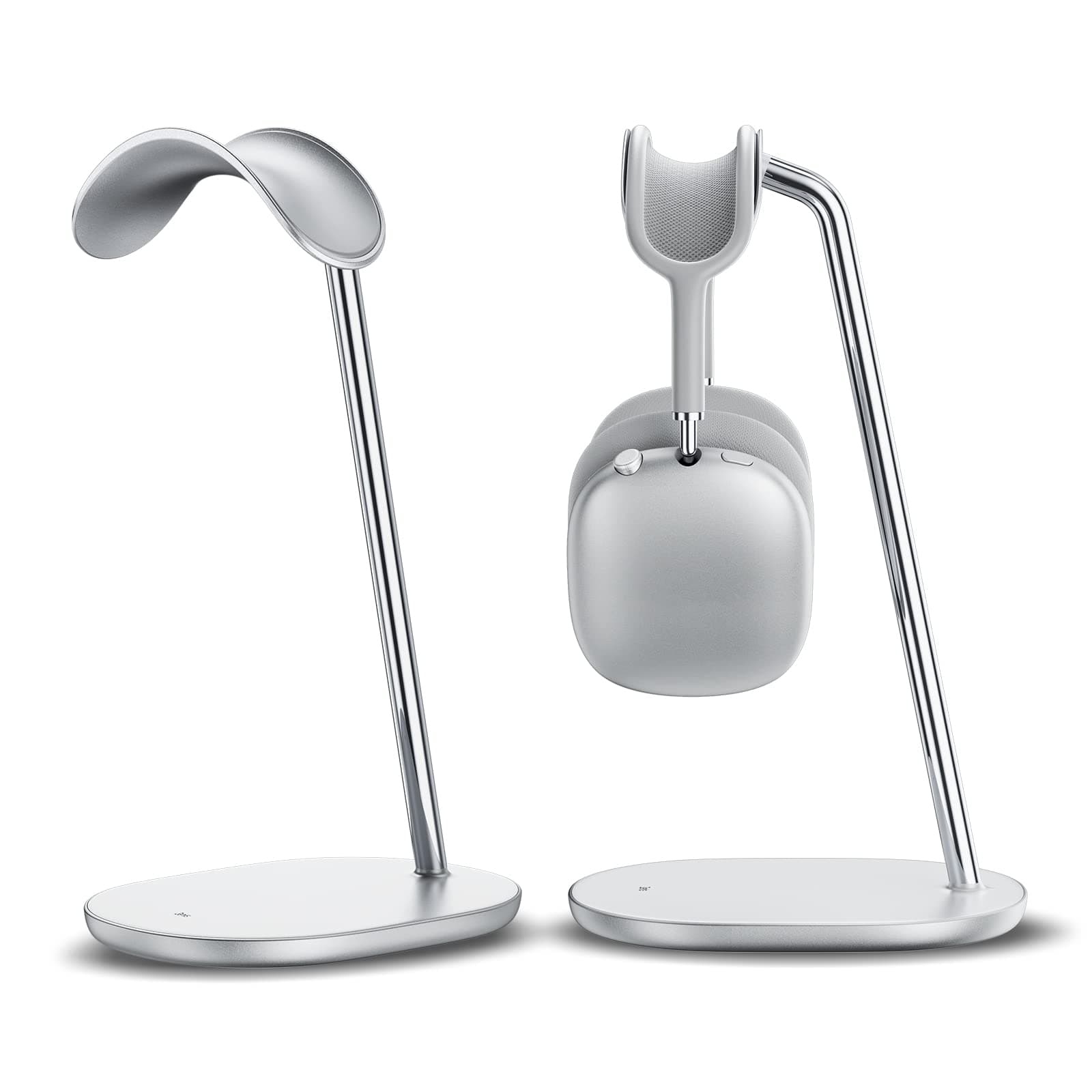 BENKS Headphone Stand, Airpods Max Stand, Desktop Headset Holder, Gaming Headset Accessories, Desk Earphone Stand for AirPods Max, Beats, Bose, Sony, Senheiser (White Headphone Stand)