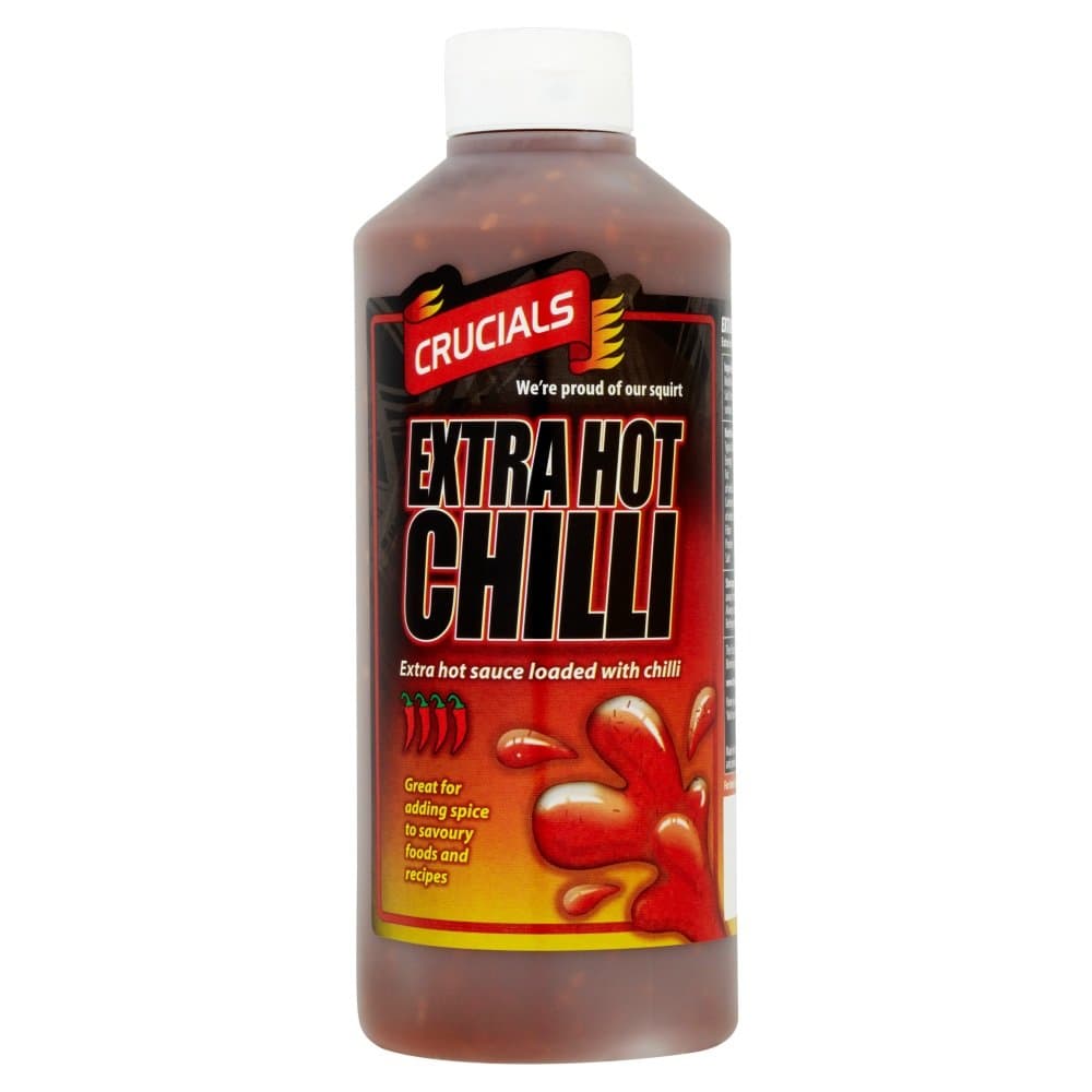 Crucials Extra Hot Chilli Squeezy Sauce 500ml (Q)