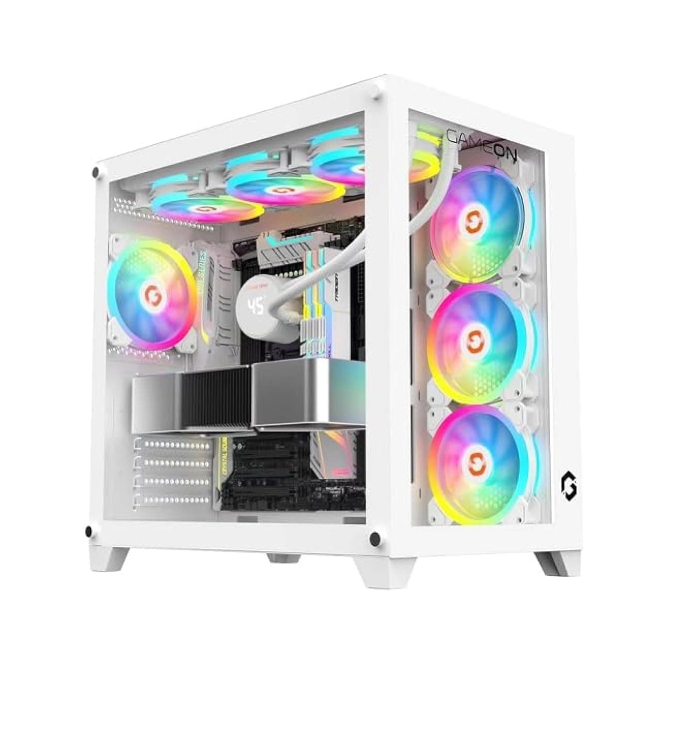 ARCTIC LIQUID COOLED: CORE I7 PROCESSOR | GPU OPTION | 16GB RAM | 1TB NVME/SATA SSD | Windows 10 | WIFI BT READY | BUDGET GAMING PC/WORKSTATION (CORE I7 + RX 580 8GB GRAPHICS)