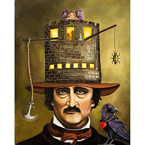 Edgar Allan Poe - Top Hat 24x36 Standard Wall Art Poster