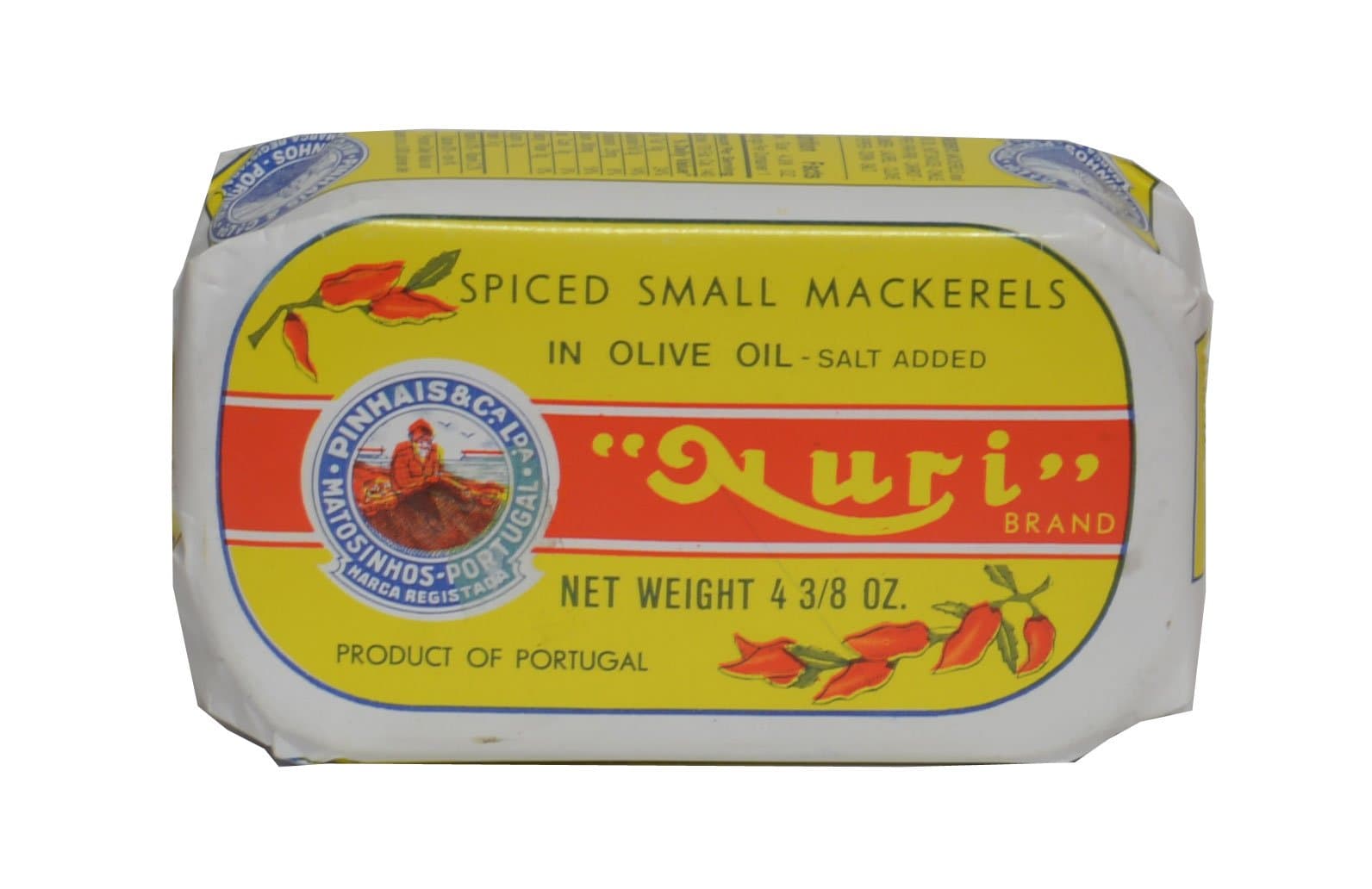 Nuri Spiced Small Mackerels in Olive Oil-salt Added. Net.wt. 4 3/8 Oz