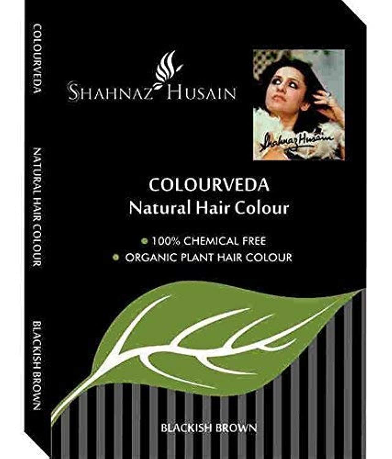 Shahnaz Husain Colourveda Natural Hair Colour (100g, Blackish Brown)- Pack of 3