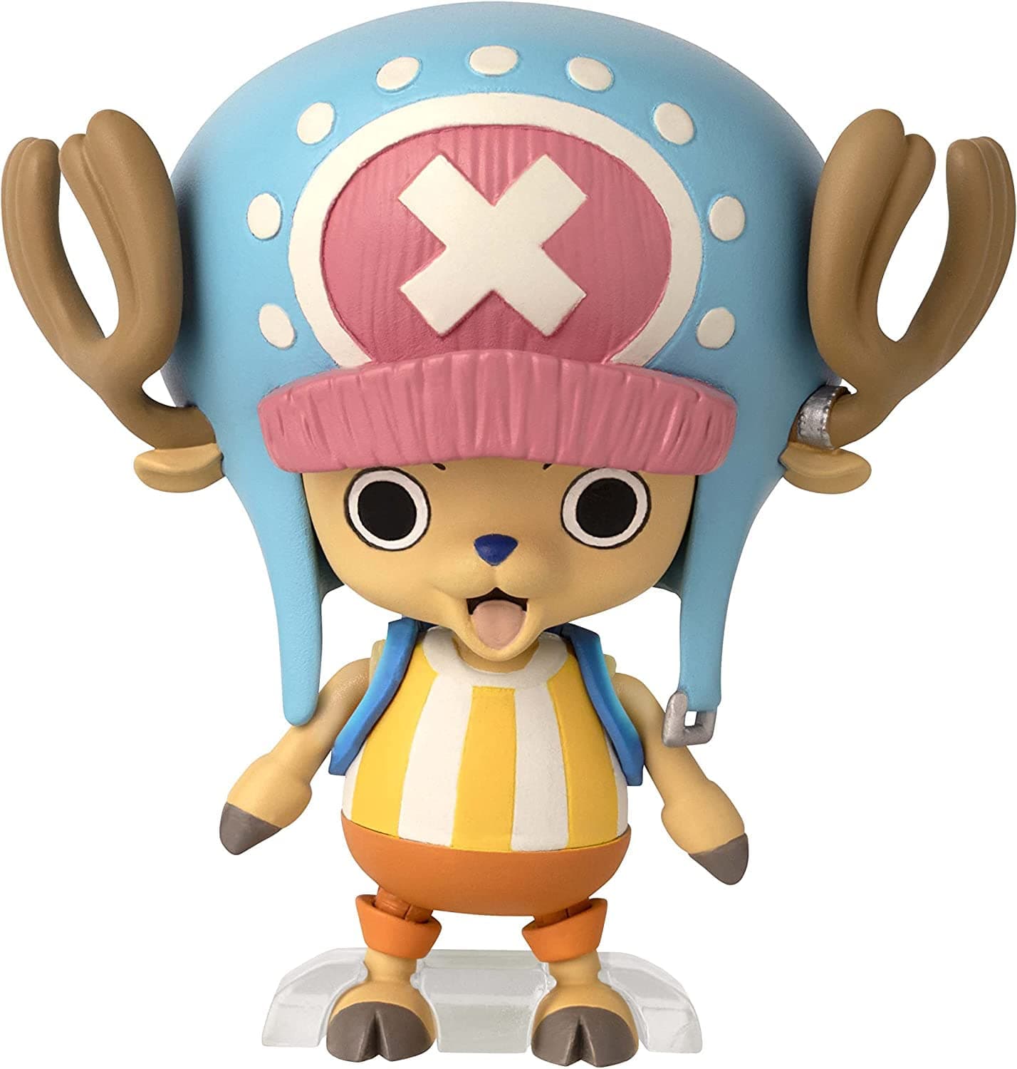 ANIME HEROES One Piece Figures Tony Tony Chopper Action Figure | 17cm Articulated Chopper Anime Figure With Swappable Arms Faces And Backpack | Bandai One Piece Action Figures Pirate Toys Range