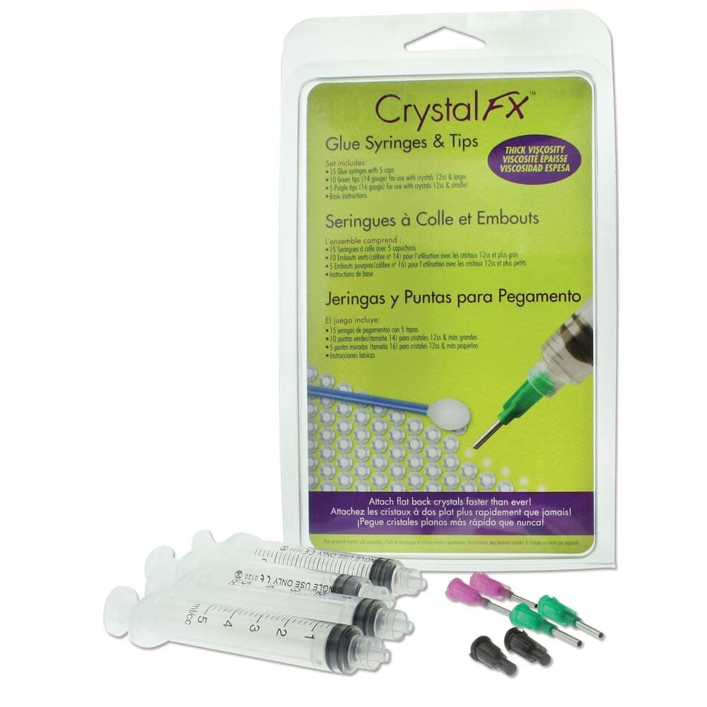 Beadsmith Glue Syringes to Attach Flatbacks 15/Pkg for E6000, Multi
