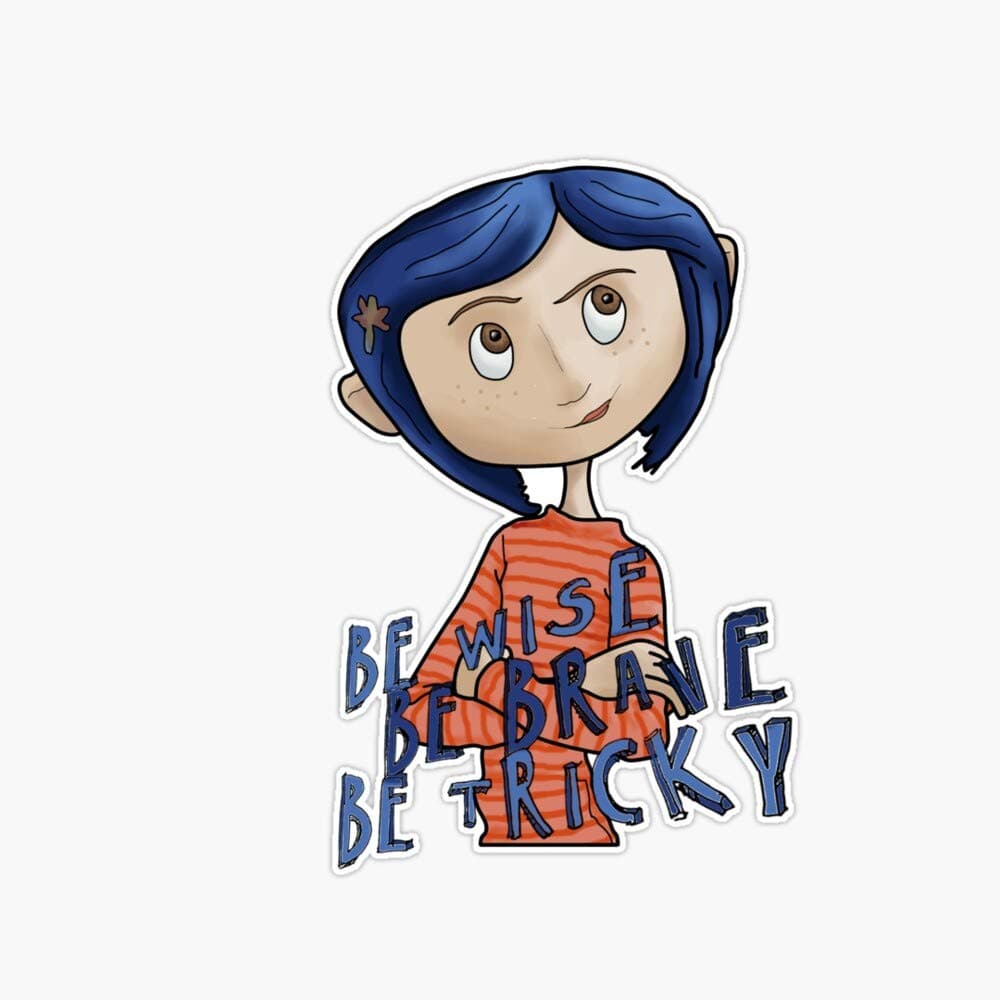 Coraline Vinyl Waterproof Sticker Decal Car Laptop Wall Window Bumper Sticker 5"