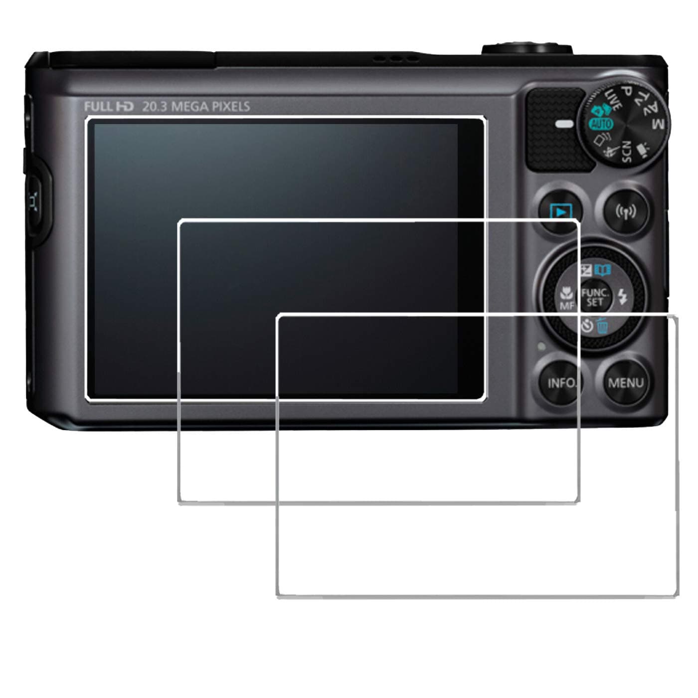 Glass Screen Protector Compatible for Canon Powershot sx740 hs sx730 hs,debous Clear Tempered Glass Hard Protective Shield Film Cover (3pack)