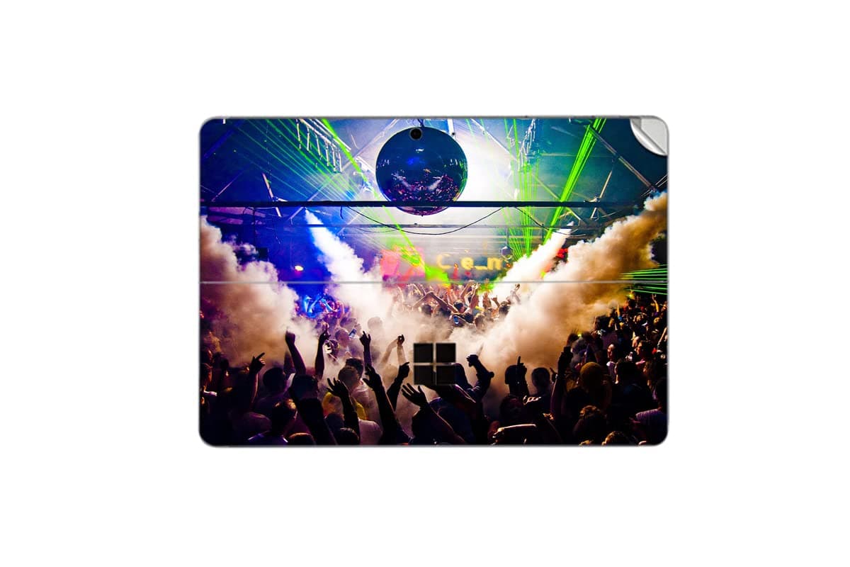 GADGETS WRAP Printed Vinyl Top Only Skin Sticker Decal for Microsoft Surface Go - DJ Night
