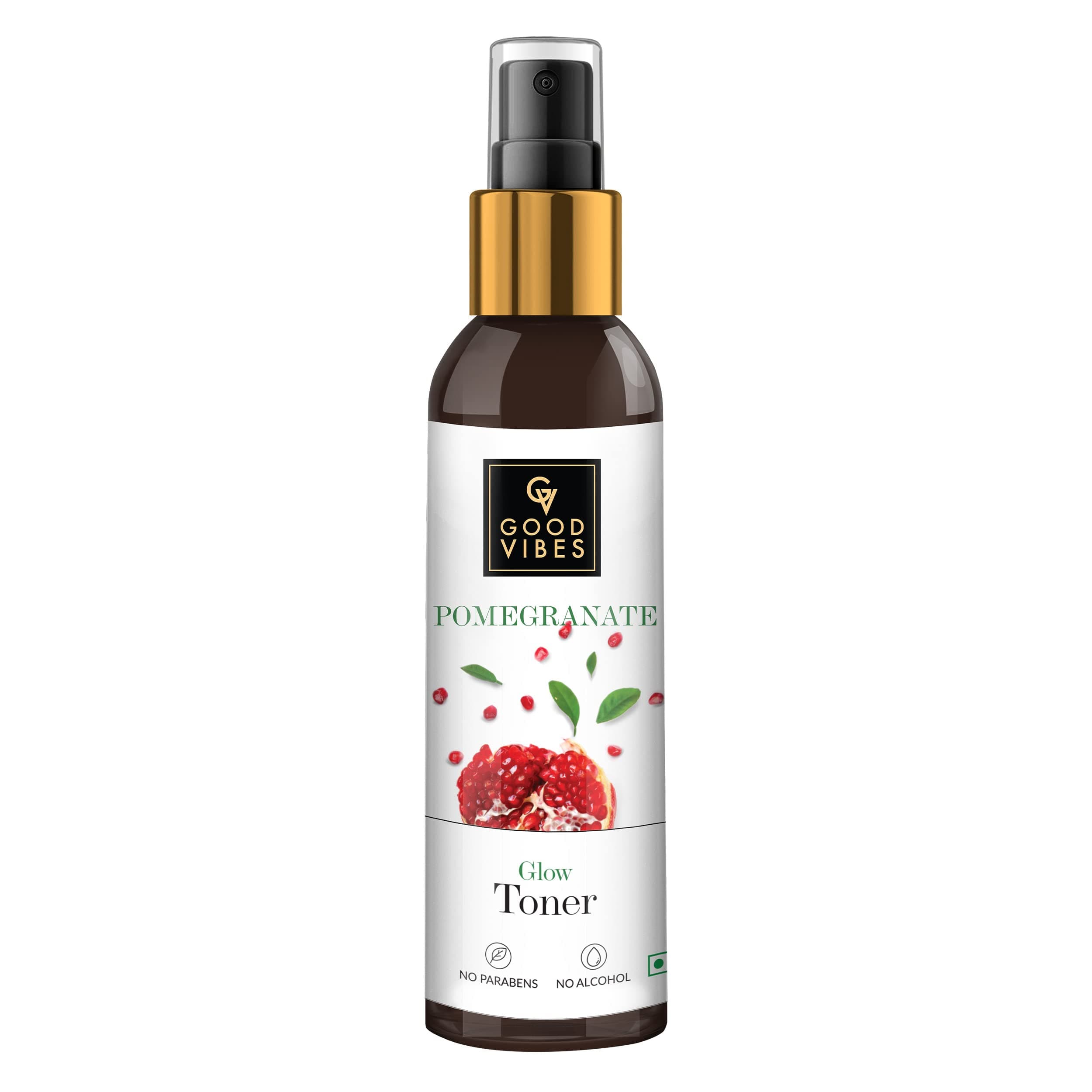 Good Vibes Pomegranate Glow Toner - 120 ml - Helps Minimize Pores, Keeps Skin Hydrated and Moisturized, Suited for All Skin Types - Alcohol, Paraben and Cruelty Free