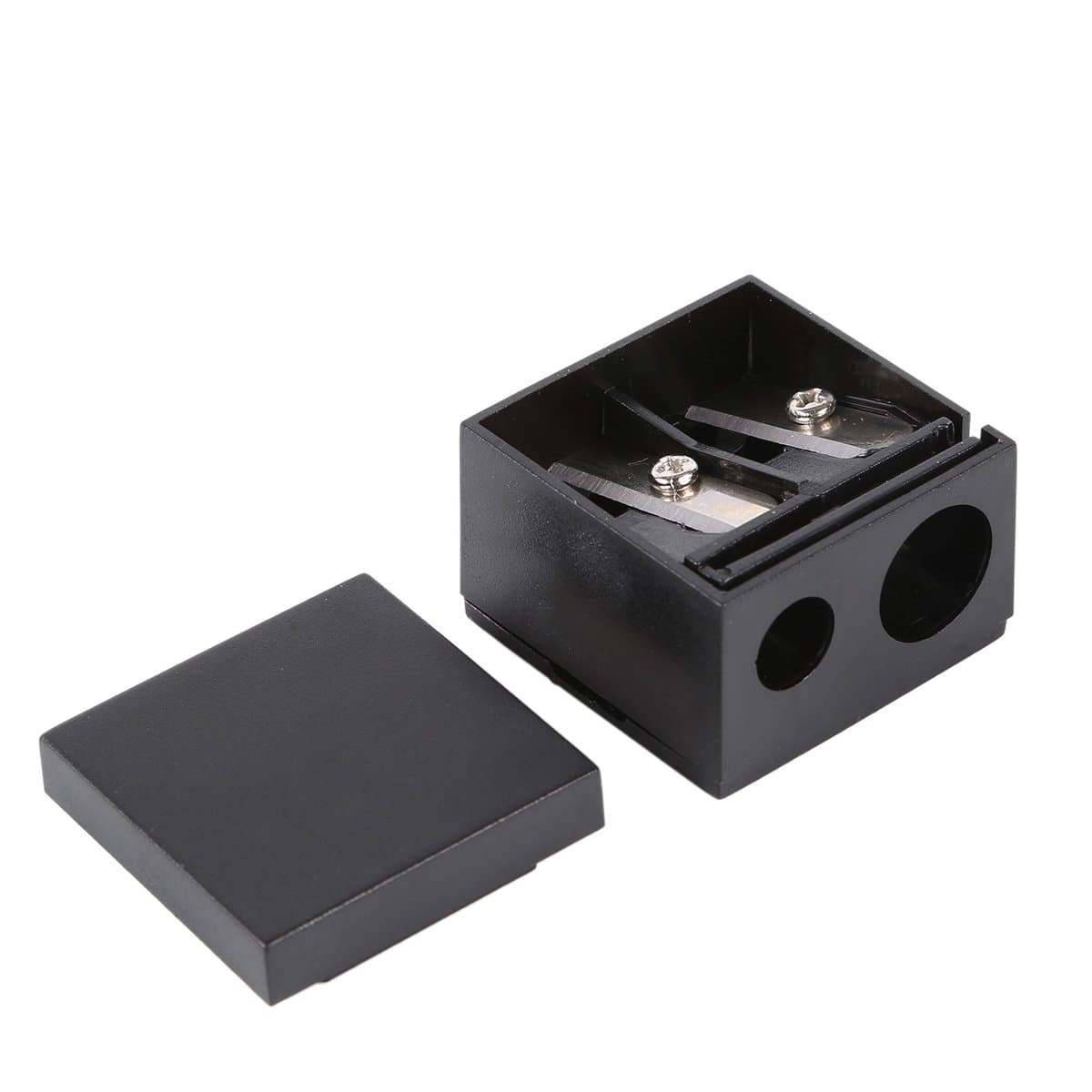 FullGold Professional Deluxe Cosmetic Dual Sharpener Cosmetician Recommend Expert Tools (Matte Black)