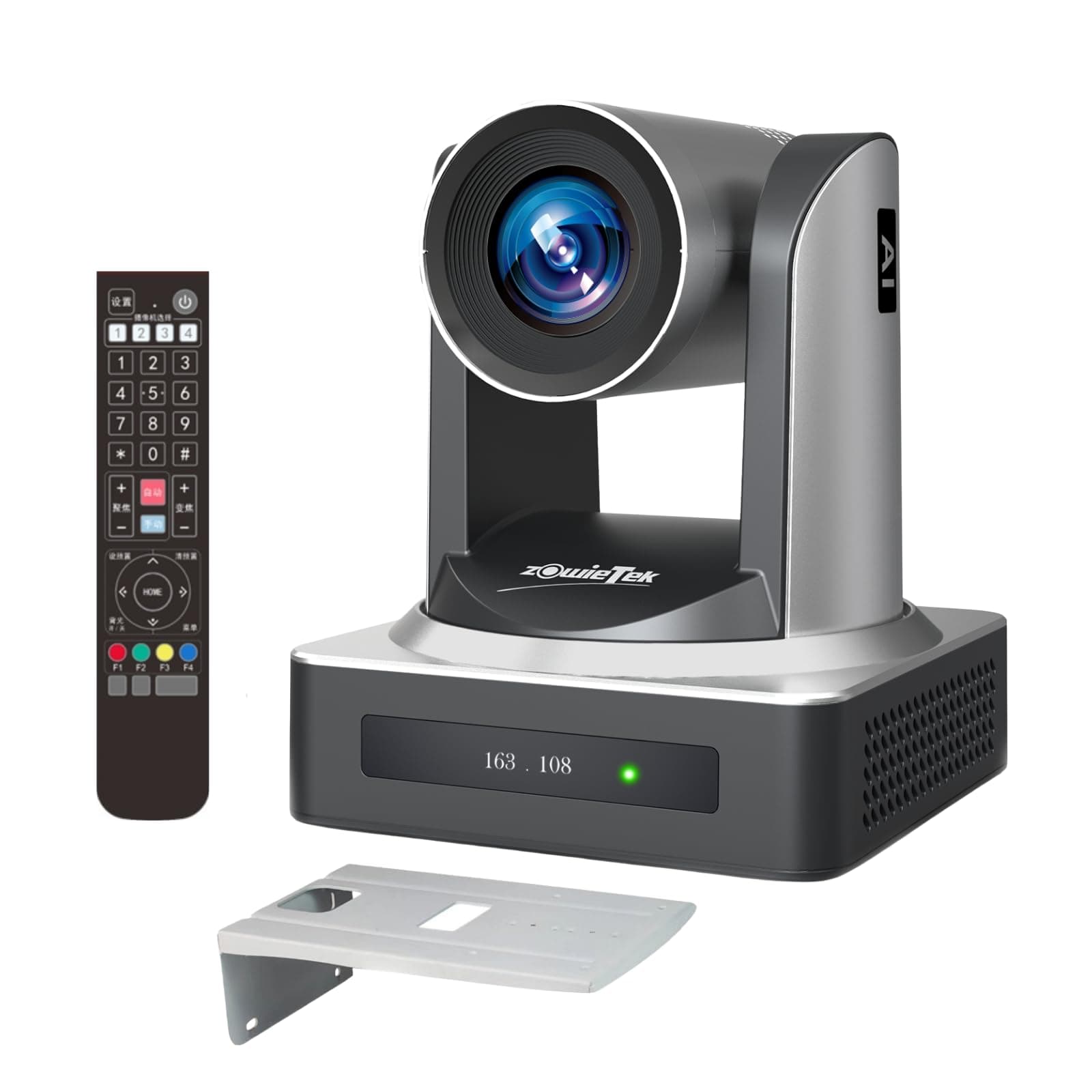 zowietek PTZ Camera, AI Auto Tracking PTZ Camera, 1080P60 PoE, 20X Optical Zoom, 3G-SDI HDMI USB3.0 LAN, Live Streaming for Church Meeting Education Sport Hospital Wedding