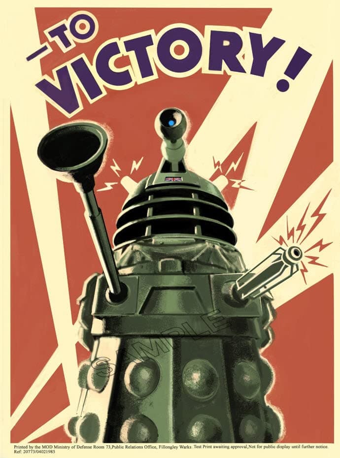 Generic Doctor Who Poster To Victory Photo Wall Art Picture Poster A4