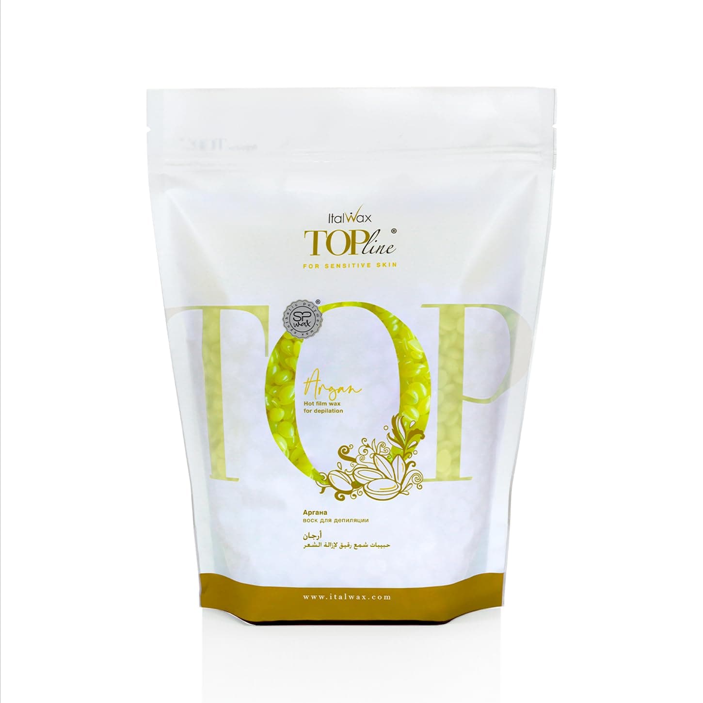 Top Line Hot Film Wax In Sack 750 G, Argan