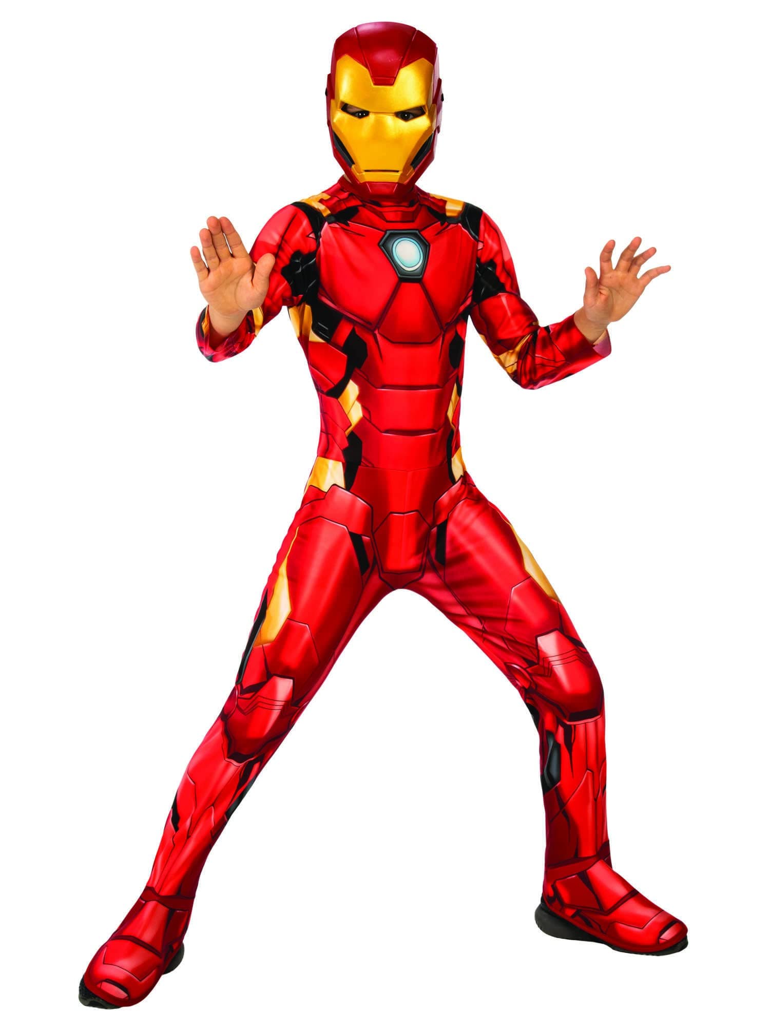 Rubie's Official Marvel Avengers Iron Man Classic Childs Costume, Kids Superhero Fancy Dress