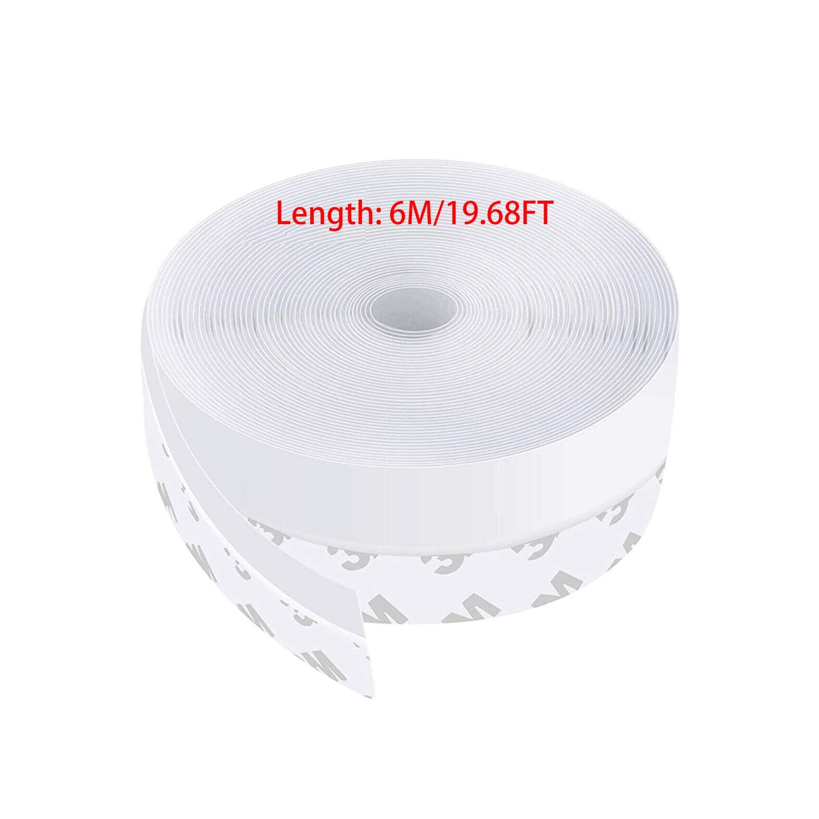 Silicone Seal Strip, Weather Stripping Door Seal Strip Window Seal 19.68FT (25mm)