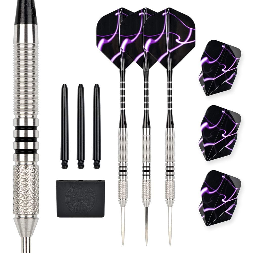 24g 90%/80% Tungsten Professional Steel Tip Darts Set Point Protector