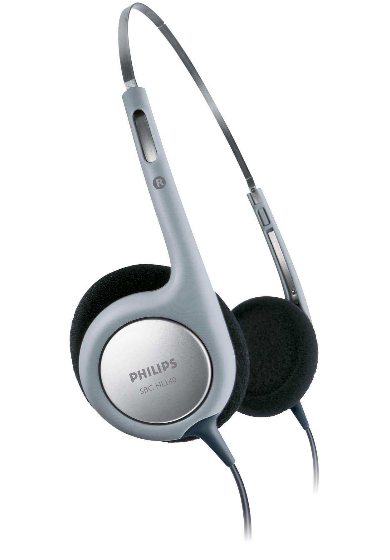 Philips (Renewed) SBCHL140/98 On-Ear Headphones (Gray)