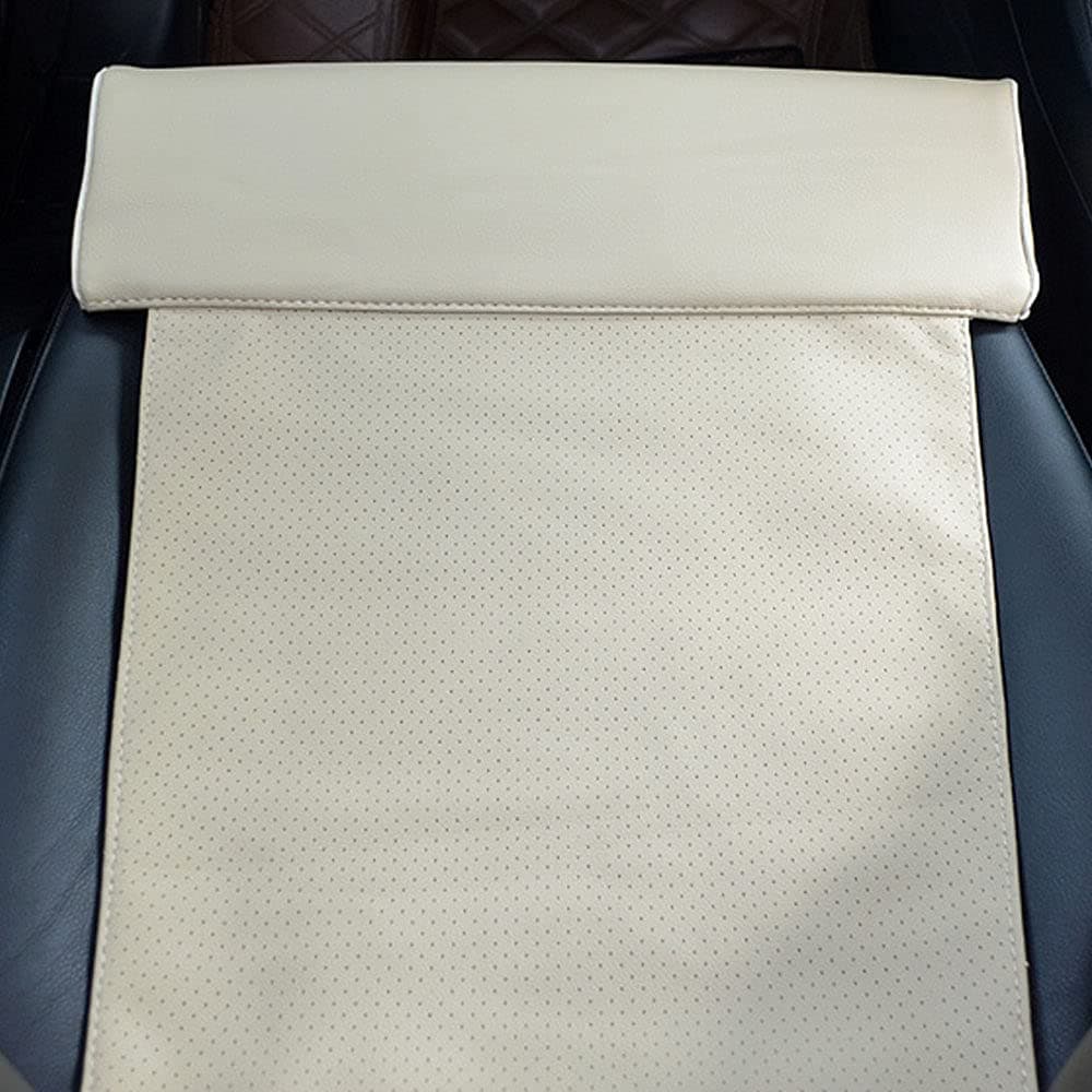 Car Leg Support Extension Pad, Right Leg Car Seat Extender, Comfortable Leg Support Pillow Extended Auto Seat Cushion for Long Distance Driving, Automatic Seat Extension,Beige