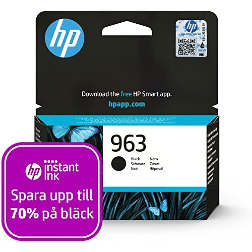 HP 963 Black Original Ink Cartridge|Black|1000 pages|HP OfficeJet Pro 9010, 9013, 9020, 9023|3JA26AE.