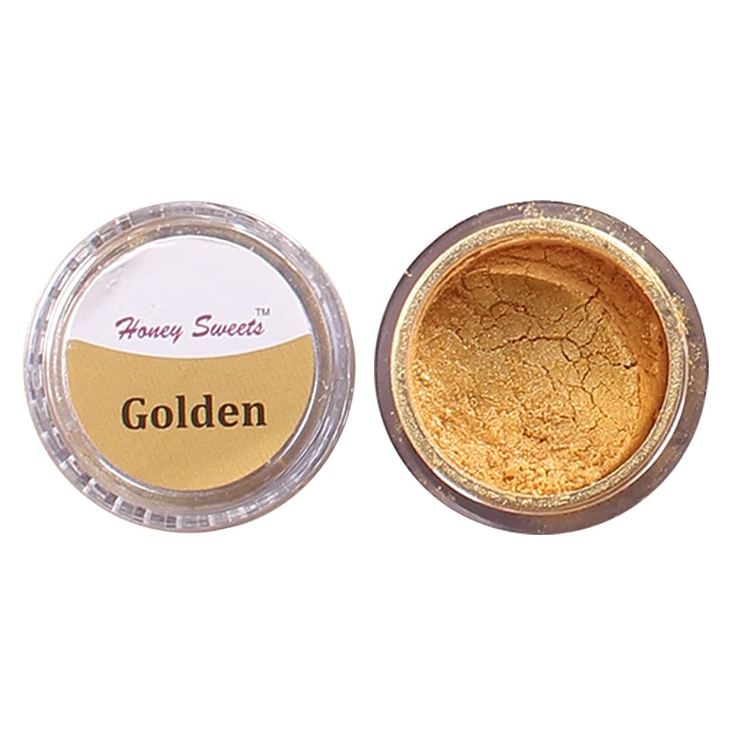 Edible Luster Dust for Painting on Cakes and Chocolates | Glittering Shiner Dust | (4.25 Grams, Golden)