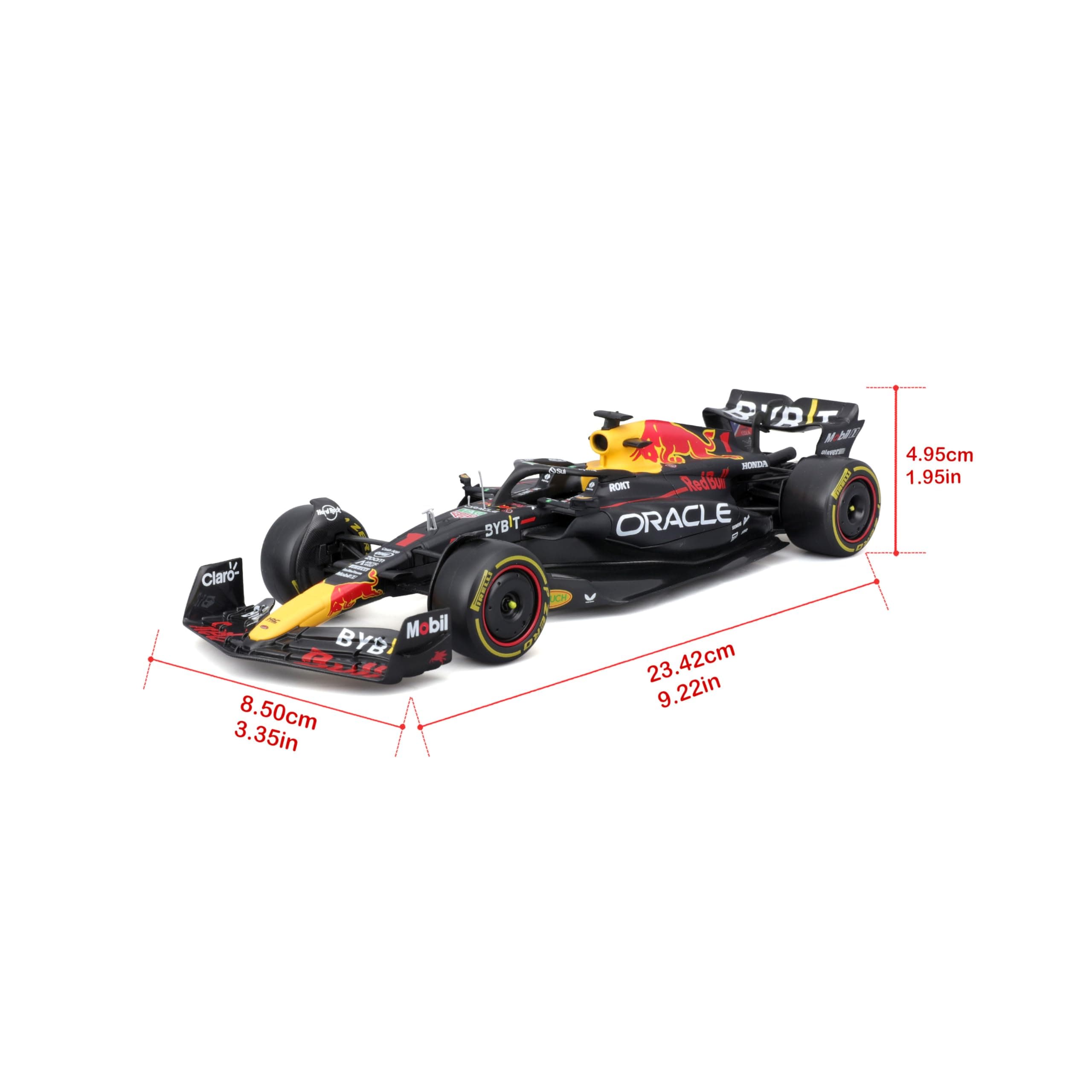 BBURAGO - Red Bull Racing RB19 Max Verstappen #1 2023 - Realistic Car Model in 1:24 Scale and Max Verstappen, Officially Licensed Red Bull Figure, Recommended Age 14+ Years