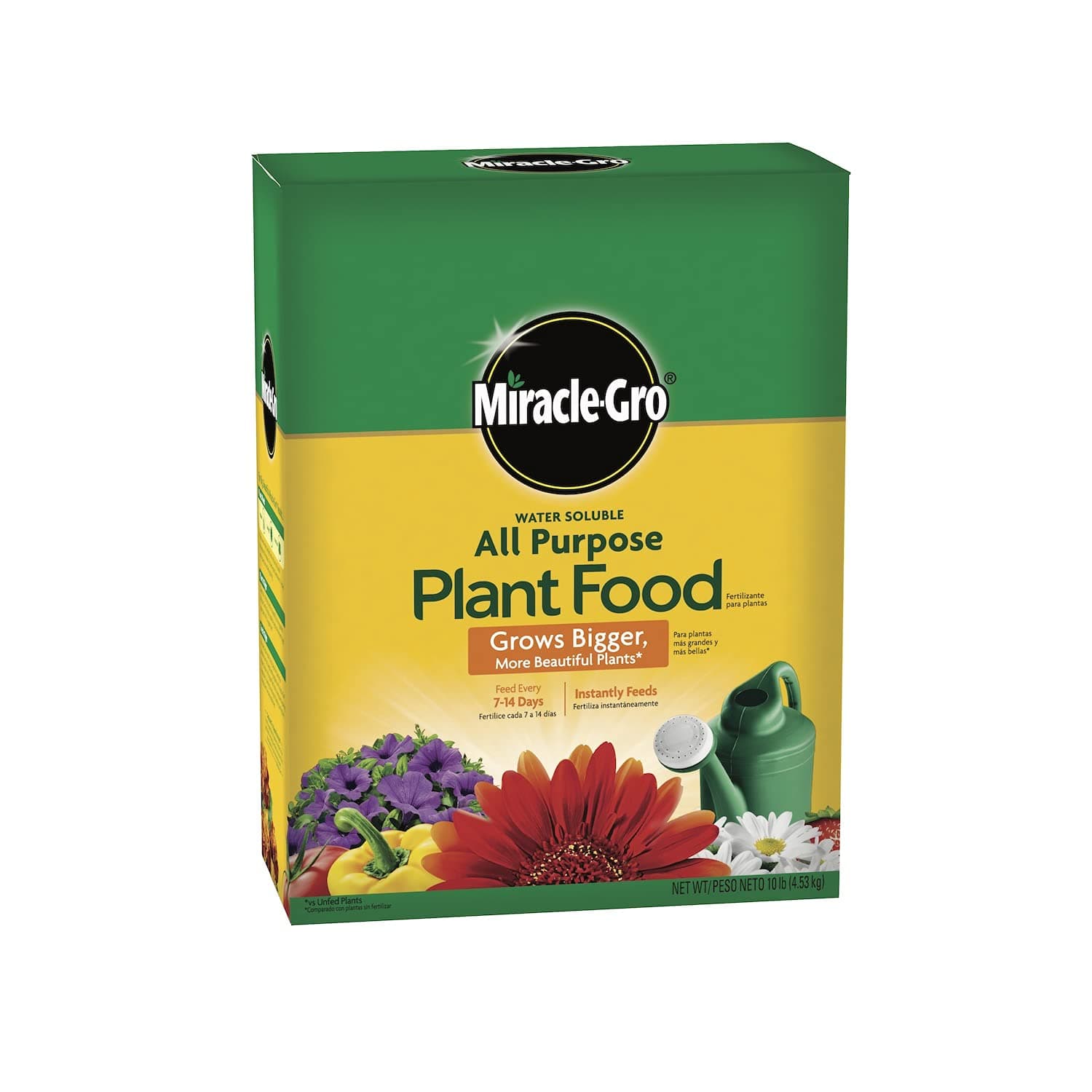 Miracle-Gro Water Soluble All Purpose Plant Food - Fertilizer For All Indoor or Outdoor Plants including Roses, Flowers, Vegetables, Houseplants, Trees, and Shrubs, 10 lbs.