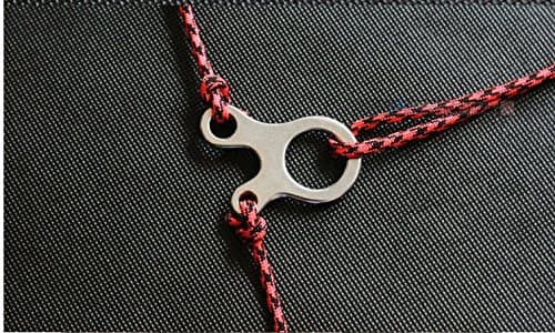 CG TECH Stainless Steel Carabiner outdoor equipment 3 hole Multipurpose rapid fast knot the rope knotted tool(set of 4))