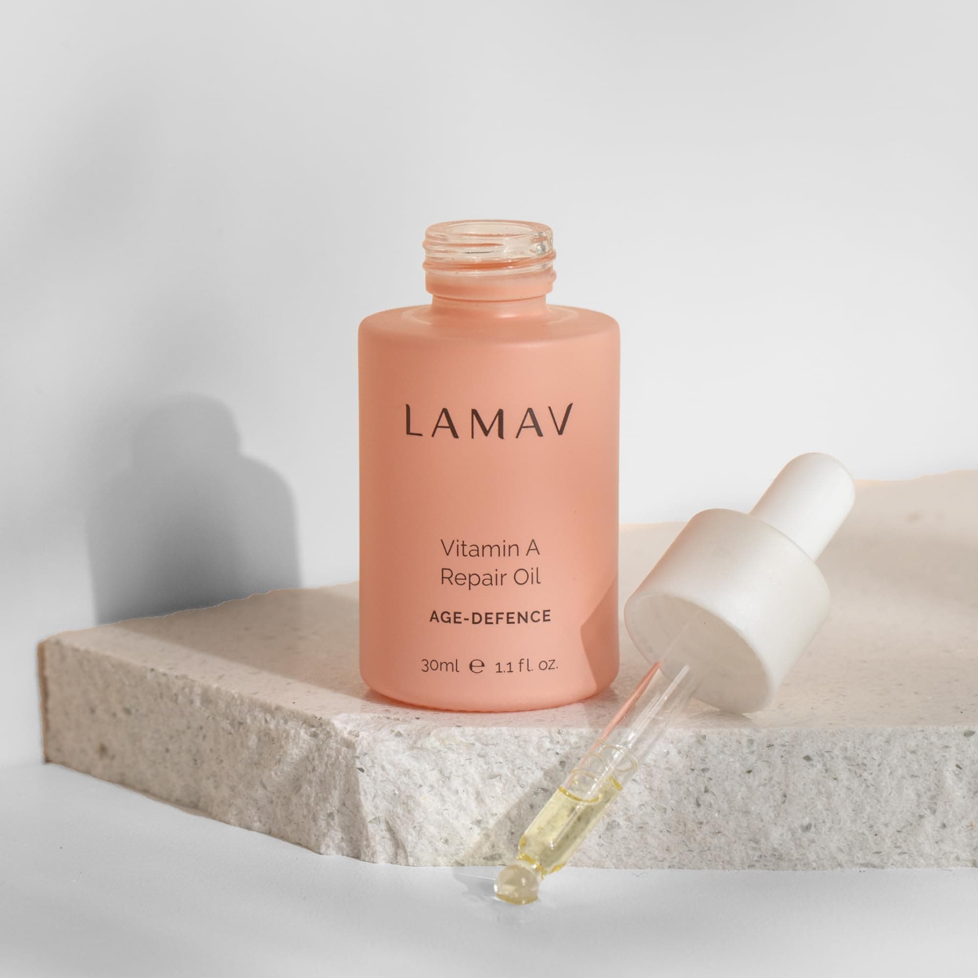 LAMAV Vitamin A Repair Oil - With 2% Bakuchiol, Skin Repair Oil, Promotes Cellular Turnover, Increase Collagen Production, and Age-Defying Results