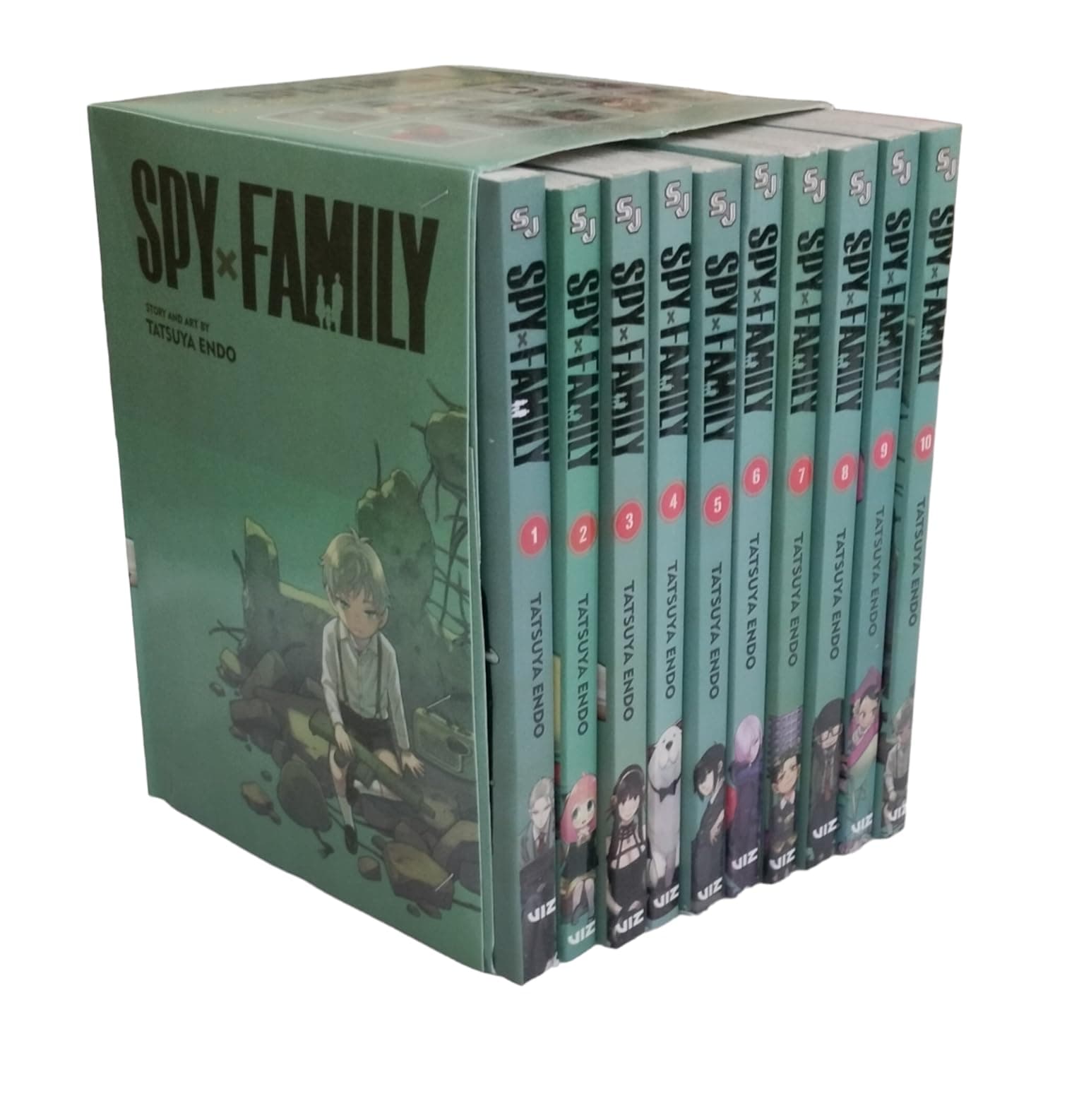 GBDOOKS Spy X Family Volumes 1 - 10 Books Set Collection Set By Tatsuya Endo Manga Spy x Family, Vol. 1 to 10 (Spy x Family Volume 1-10 BOX SET)